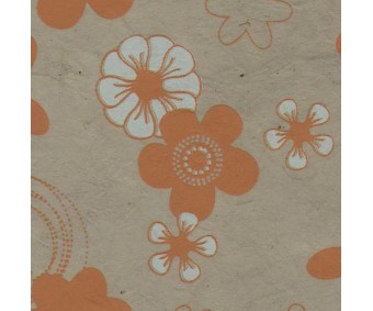 Nepaali paber MUSTRIGA 50x75cm - lilled, hall